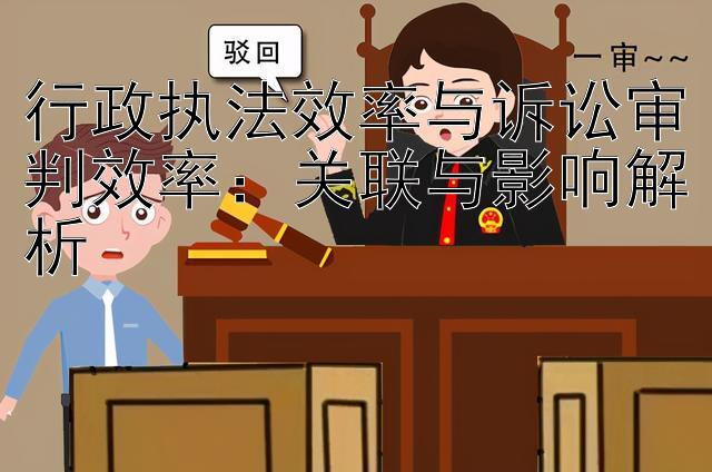 行政执法效率与诉讼审判效率：关联与影响解析